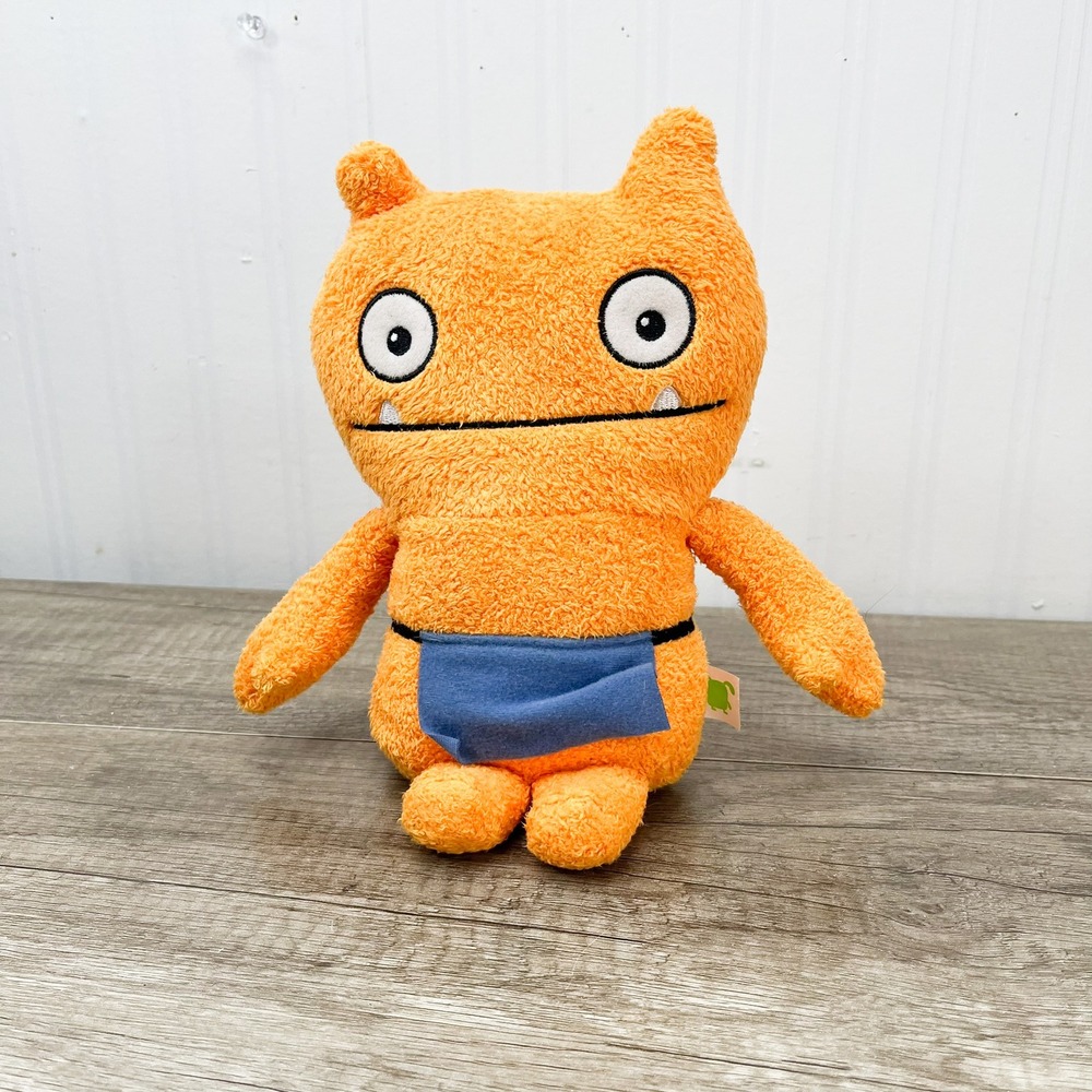 Uglydoll Wage Orange Plush‎ Stuffed Animal Blue Apron Monster 8 Inch Toy